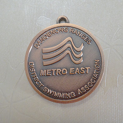 Zinc alloy Swimming Award medal