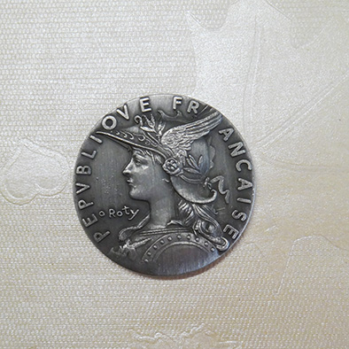 Commemorarative 3D Antique silver coin