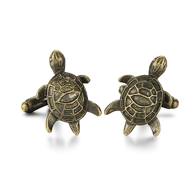 Antique Silver Green Tortoise Turtle Cuff Links Fashion Men Shirt Cufflinks