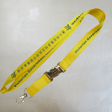 Neck custom polyester woven lanyards