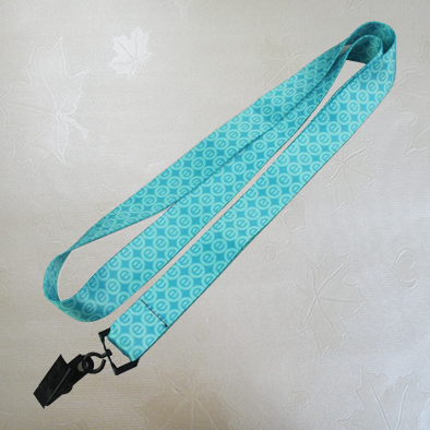 Customized nylon polyester office team LOGO braided neck lanyard
